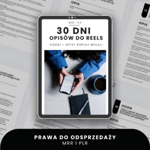 30 Dni Opisów do Reels E-book (MRR i PLR)
